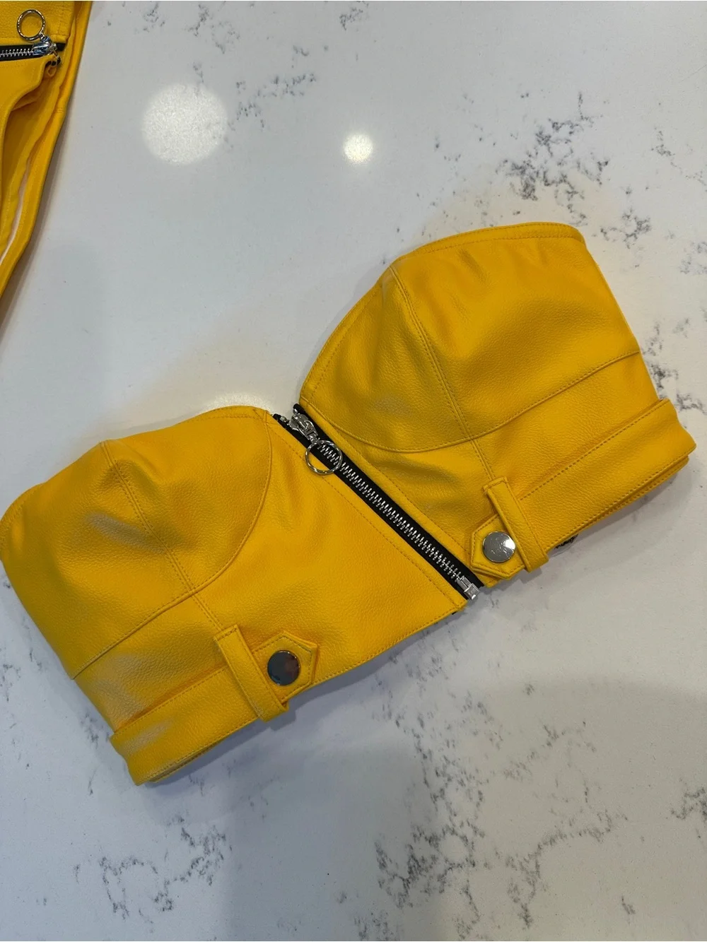For Love and Lemons Yellow Jaw Breaker Skirt and Matching Top size XS - Picture 4 of 9